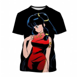 Japoni&scaron;kas anime Ranma anime personažas, laisvalaikio mielas unisex 3D spausdintas personažų mar&scaron;kinėliai trumpomis rankovėmis S