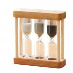 Medinio rėmo dantų valymas smėlio laikrodžio laikmatis 1/3/5 minutės 3-in-1 Vaiki&scaron;kas smėlio laikrodis spalvotas kūrybingas smėlio laikrodis įvairiaspalvis