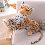 30-120CM Didelis Juodas Leopardas Pantera Geltonas Baltas Tigras Pliu&scaron;iniai Žaislai I&scaron;kam&scaron;a Pagalvė Lėlė Vaikams 50cm