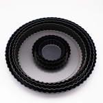 8&ndash;24 CM Nelipnios keptuvės i&scaron; anglies plieno pyrago pyrago formelės nuimamas dugnas pyrago keptuvėje orkaitėje kepimo padėklas Indas Te&scaron;los įrankiai Kepiniai