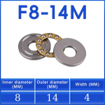 3 vnt / rinkinys plok&scaron;tuminiai miniatiūriniai a&scaron;iniai rutuliniai guoliai F7-13M F7-15M F7-17M F8-14M F8-16M F8-19M F8-22M traukos rutulinis guolis 8x14x4mm
