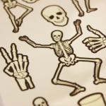 Tatouages temporaires - Squelettes Halloween
