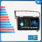 Hizpo Hizpo 10.1 Carplay 4G 2 Din Android 13 Automobilio radijas Volkswagen Golf 7 2013 - 2017 Juodos pilkos spalvos Vaizdo grotuvas GPS DSP I&scaron;manusis Autoradio RDS W1 G 8Core 2G 32G