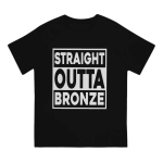 Mar&scaron;kinėliai trumpomis rankovėmis League of Legends LOL varžybinių žaidimų vyri&scaron;ki mar&scaron;kinėliai Straight Outta Bronze Essential Unikalūs mar&scaron;kinėliai S smėlis