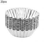 Kiau&scaron;inių pyragačių formelė, keksiukų, omleto, sūrio pyrago kepimo skarda, greitam kepimui, pyrago forma, lengvai i&scaron;imama kepimo forma namų kepyklai 20PCS