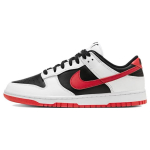 Nike Dunk Low Balti Juodi Raudoni Unisex Sportbačiai University-Red FD9762-061 35.5