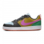 Nike Court Borough Low Recraft GS &Scaron;okių Vaikams Sportbačiai Juodi Bronziniai &Scaron;viesiai &Scaron;arvuoti Mėlyni DV5456-004 36
