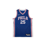 Nike Mar&scaron;kinėliai NBA Philadelphia 76ers Simmons 25 Laisvalaikio Sportiniai Greitai Džiūstantys Raidžių Numerių Spaudiniai Kvėpuojantys Jaunimo Krep&scaron;inio Mar&scaron;kinėliai 3Z2B7BZ2P-76RBS M