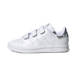 Adidas Originals Stan Smith Velcro Laisvalaikio žemi vaiki&scaron;ki kedai Vaiki&scaron;ki kedai Balti Sidabriniai EE8484 30&frac12;