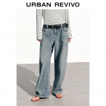 UR Women's Washed Cotton Curved Denim Jeans 26