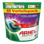 Ariel All-in-One spalvotos kapsulės skalbimo priemonė, 50 vnt.