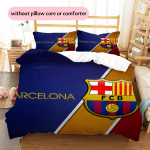 FC Barcelona Ra&scaron;tų Patalynė Namų Dekoras Gimtadienio Dovana (1 * užvalkalas antklodei + 2 * užvalkalai pagalvėms, be užpildo) 135x200cm