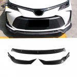 Blizgantis juodas priekinis spoileris 2019-2020 m. Toyota Corolla - Trijų dalių modifikuotas kėbulo rinkinys Matte Black