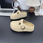 Platforminiai &scaron;lepetės Moteri&scaron;kos Retro Storio Padu Mai&scaron;elio Formos Galvute Sagtis &Scaron;lepetės Moteri&scaron;kos Paauk&scaron;tintos Mai&scaron;elio Formos Galvute &Scaron;lepetės apie 6cm Auk&scaron;čio 35 abrikosas
