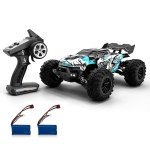 RC Automobilis 2.4GHz 70KM/H Didelis Greitis 1/16 Visureigis RC Sunkvežimiai Be&scaron;epetėlis Variklis LED &Scaron;viesa 4WD Transporto Priemonė Lenktynės 1 battery mėlyna