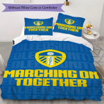 Leeds United ra&scaron;to patalynės komplektas antklodės užvalkalas pagalvės užvalkalas namų dekoravimas gimtadienio dovana (1 * antklodės užvalkalas + 2 * pagalvės užvalkalai be &scaron;erdies)66 135x200cm