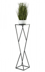 &Scaron;iuolaikinė gėlių stova Loft Juoda 100 Cm