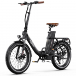 Elektrinis dviratis Sulankstomas Onesport 20 250W Variklis LCD Ekranas 48V 17AH Palaikomas Bluetooth Didžiausias Greitis 25Km/h 7 Pavaros Smėlio Spalvos OT16 No Accelerator juoda