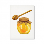 Antikvarinis bičių spaudinys Natūralus plakatas Vabzdžių Retro kinų bičių sienų menas Aliejinė tapyba 21cm&times;30cm NoFrame