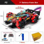 Naujas RC Drift automobilis su muzikiniais LED žibintais 2.4G pir&scaron;tinių gestų radijo nuotolinio valdymo pur&scaron;kimo kaskadininkų automobiliai 4WD elektriniai vaikų žaislai, dovana