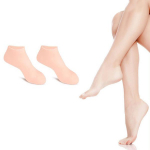 sucoco silicone foot moisturizing socks foot care, flesh color, 1 piece, 2 pieces