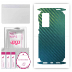 apgo Protective Skin Sticker for the back+sides compatible with Xiaomi 12X, Full Wrap Film, Foil, Vinyl - Pattern Carbon Chameleon CAKA1