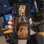 Vilkas &scaron;unų katės pauk&scaron;tis liūtas tigras gyvūno dėklas, skirtas Samsung Galaxy A50 A02s M31 A70 A30 A10 A20e A40 A10s M30s M51 juodas telefono dangtelis Samsung A70
