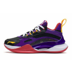 Li Ning Youth Pioneer Ling Team 2.5 Patogūs Tinklelio Neslystantys Smūgius Sugeriantys Vidutinio Auk&scaron;čio Krep&scaron;inio Batai Vaikams krep&scaron;inio batai Juodi Violetiniai YKBS050-51 31