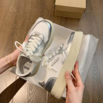 Madingi sportbačiai moterims 2024 tendencijos Storo pado žvaigždžių balti batai Universalūs laisvalaikio su sijonu Lentos batai Zapatillas De Mujer Didelis dydis 40 35 sidabras