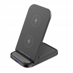 30 W belaidžio įkroviklio stovas sulankstomas Qi greito įkrovimo doko stoties telefono laikiklis, skirtas iPhone 13 12 11 Pro Max XR Samsung S20 telefono įkroviklis