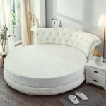 Koralinis aksomo apvalus guolis paprastos spalvos aksomo apvalus paklodė skersmuo 200cm-220cm flanelinis paklodė be užvalkalo žiemai 1pc Sheet 200cm white