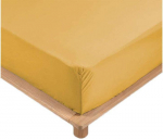 Draps Housse - PROMO LINGE - Percale - 200x160cm - jaune