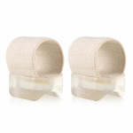 Silikoninis pir&scaron;tų atskyriklis pėdų priežiūrai 2Pcs juoda