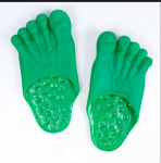 Juokingi didelio pir&scaron;to &scaron;lepetės, priverčiančios imituoti dideles pėdas batai basomis kojomis basomis kojomis Daisy spoof penkių pir&scaron;tų pėdos batai 27