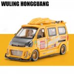 1/24 Lydinio Automobilio Modelis Žaislas Wuling Hongguang Modifikuotas Furgonas Simuliacija Metalas Liejinys Garsas ir &Scaron;viesa Automobilio Modelis Berniuko Žaislas Dovana Kolekcija Papuo&scaron;alai raudona