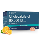 Karbamidas Forte Vitaminas D3 60000 TV 90 tablečių vyrams ir moterims | Imuninės sistemos palaikymas, kaulų sveikata, apelsinų skonis -