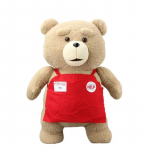 46cm TED pliu&scaron;inis filmo me&scaron;kiukas TED 2 pliu&scaron;inė lėlė Žaislai prijuostės stiliaus mink&scaron;ti pliu&scaron;iniai žaislai gyvūnai vaikams dovana beige