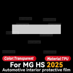 Skirta MG HS 2025 Automobilio Salono Centrinės Konsolės Ekrano Apsauginė Skaidri TPU Plėvelė Anti-scratch Remonto Aksesuarai RHD white