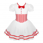 Mažų mergaičių kalėdinių &scaron;okių kostiumas Dailusis čiuožimas riedučiais čiuožimas trumpomis nėriniuotomis rankovėmis juostelėmis tinklelis Tutu baleto triko suknelė 5-6 Years raudona