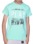 Jungen T-Shirt mit Motiv Druck & Sommer Farben 104 žalia