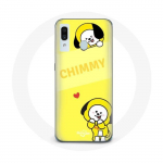 Coque pour Samsung Galaxy A20e BTS Bangtan BT21 Chimmy Jimin Fond Jaune