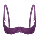 Moterų liemenėlės 1/2 puodelio Push Up Underwire, nėriniuotos liemenėlės apatiniai apatiniai naktiniai drabužiai porų žaidimams M