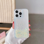 Prabangus &scaron;viečiantis &bdquo;Quicksand Glitter&ldquo; telefono dėklas, skirtas &bdquo;iPhone&ldquo; skystam smėliui, skaidrus, mink&scaron;tas galinis dangtelis for iphone 11 oranžinė