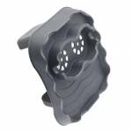 Kar&scaron;to kubilo staliukas su drenažo skylėmis, neslystantis, reguliuojamas kar&scaron;to kubilo &scaron;oninis staliukas baseinams, SPA pilka