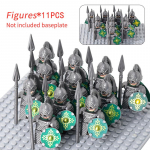 11 vnt. Viduramžių Elfų Rohano kareivių Gvardijos Armijos lotr Veiksmo Figūrėlės Mini Kaladėlės Lėlė Surinkti Statybiniai Blokai MOC PASIDARYK PATS Žaislai vaikams dovanoms