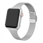 Milano apyrankė Apple Watch 44mm 40mm 45mm 41mm 46mm 42mm 38 49mm metalinė apyrankė iWatch Series 10 Ultra 9 8 7 6 5 4 3 SE apyrankė 38mm-40mm-41mm sidabras