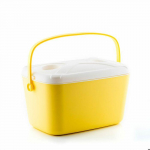 Glaci&egrave;re Rigide Portable - InnovaGoods - 15 L - Design R&eacute;tro - Couvercle Multifonctionnel - L&eacute;ger et Maniable balta