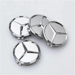 4 vnt. 75 mm automobilio stebulės centrinis dangtelis, skirtas &bdquo;Mercedes Benz AMG W203 W206 W220 W205 W211&ldquo; automobilio ratlankio centrinio stebulės dangteliams, &bdquo;Benz&ldquo; emblemos padangų ratlankio dangtelis