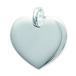Les Tr&eacute;sors De Lily [E0234] - Pendentif Argent 'Love R&eacute;v&eacute;rence' argent&eacute; (rhodi&eacute;) - 18x20 mm
