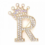Crown 26 pradinės raidės nuo A iki Z Sagės segtukai Moterys